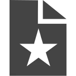 Document Star SVG Icon